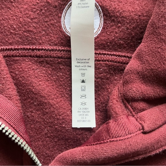 Lululemon Athletica oversized thick scuba funnel neck 1/2 crop sweatshirt M/L - Picture 4 of 12